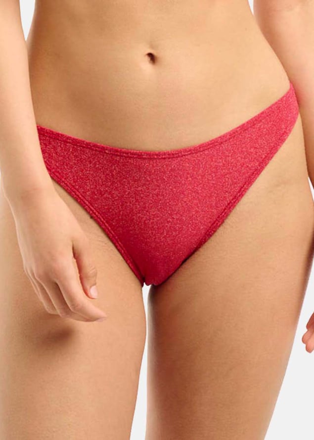 Bas de Bain Taille Basse  Maillots de Bain Sans Complexe Cerise