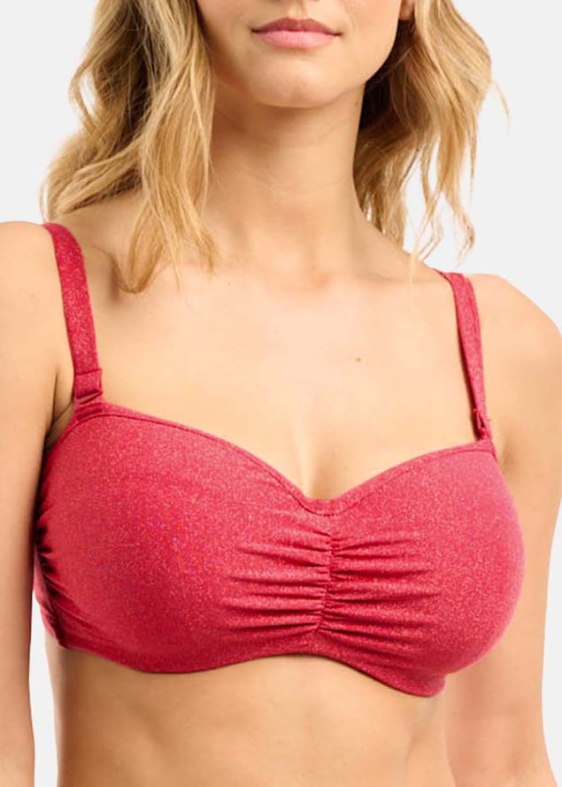 Haut de maillot de bain bandeau  armatures Maillots de Bain Sans Complexe Cerise