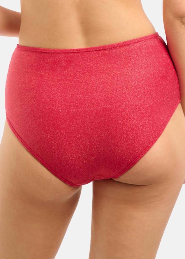 Bas de Bain Taille Haute  Maillots de Bain Sans Complexe Cerise