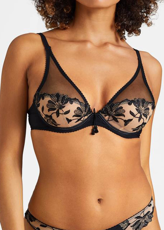 Soutien-Gorge Triangle avec Armatures Aubade Noir