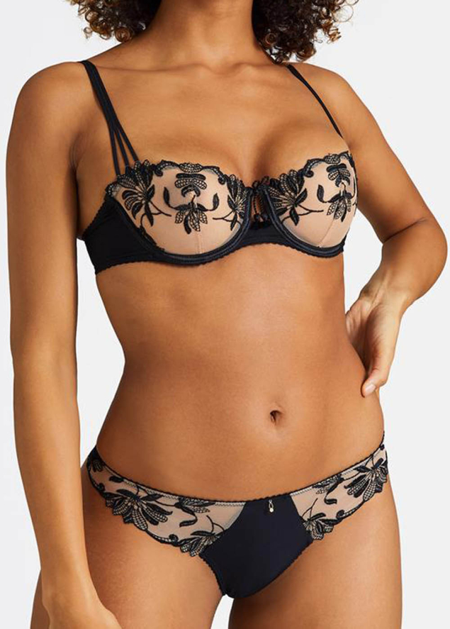 Soutien-Gorge Corbeille avec Armatures Aubade Noir