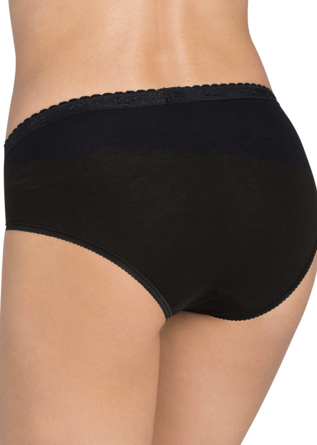 Lot de 4 slips Midi Sloggi Noir