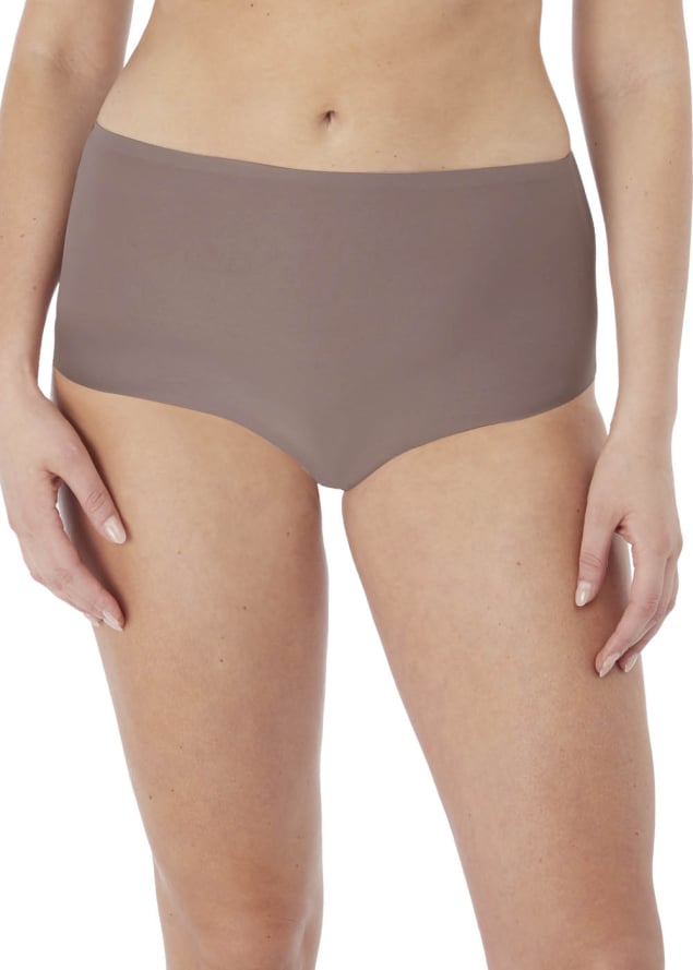 Slip Taille Haute Fantasie Taupe