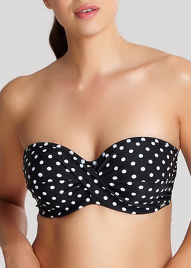 Soutien-gorge Bandeau Maillots de Bain Panache Noir Blanc