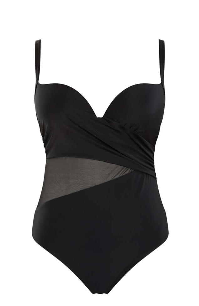 Maillot de bain 1 pice Plunge Maillots de Bain Panache Noir