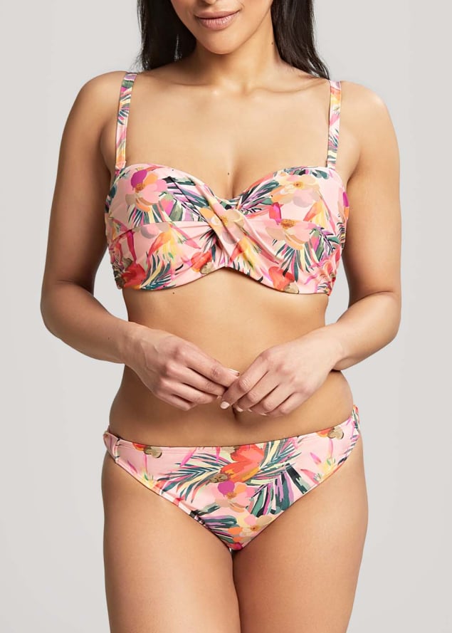 Haut de Maillot de Bain bandeau Maillots de Bain Panache Pink Tropical