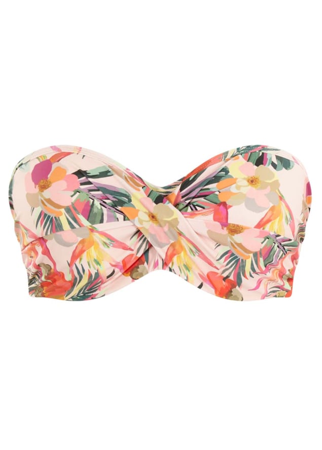 Haut de Maillot de Bain bandeau Maillots de Bain Panache Pink Tropical