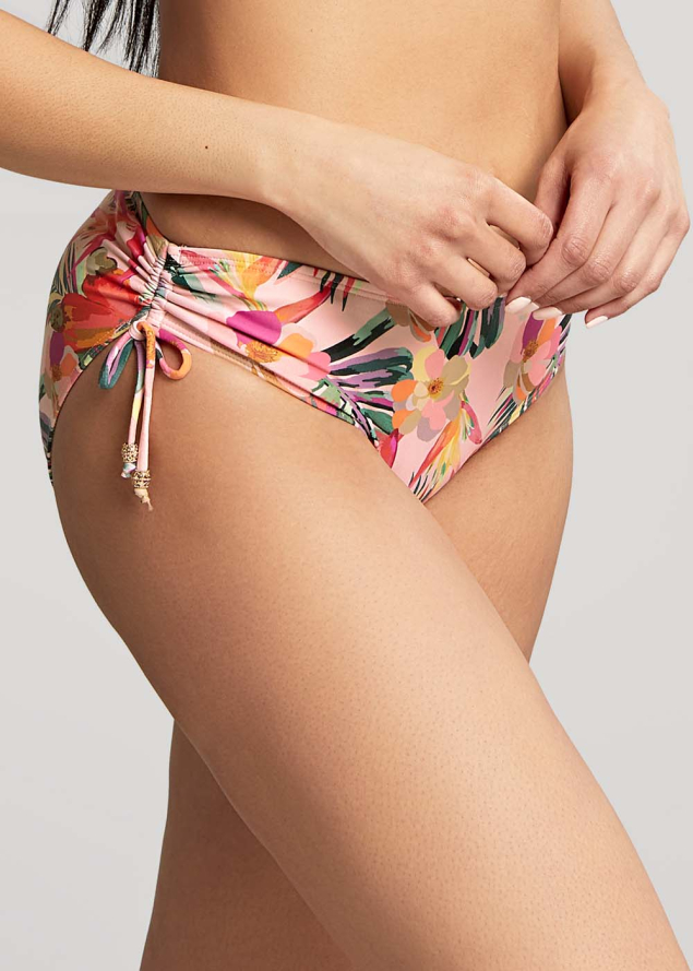 Slip de bain brsilien  nouettes Maillots de Bain Panache Pink Tropical