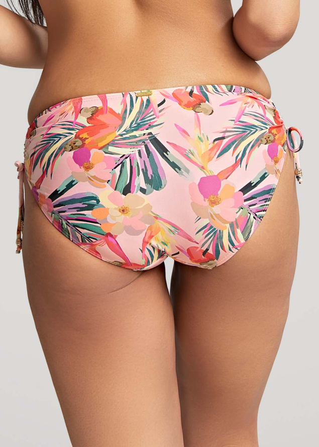 Slip de bain brsilien  nouettes Maillots de Bain Panache Pink Tropical