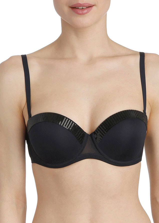 Soutien-gorge Push-up Bretelles Amovibles Marie Jo l'Aventure Bleu Nocturne