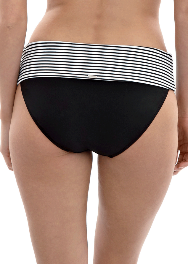 Culotte  revers Maillots de Bain Panache Noir Blanc