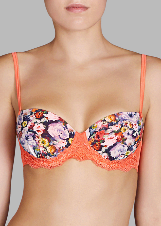 Soutien-gorge Rembourr Balconnet Andres Sarda Pamplemousse