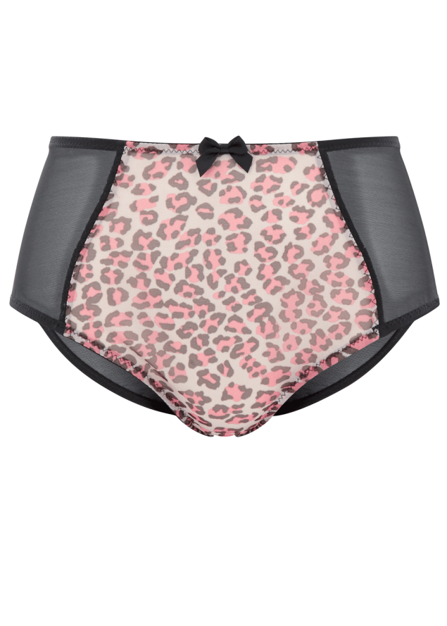 Culotte Porte-jarretelles Amovible Cleo by Panache Rose Leopard