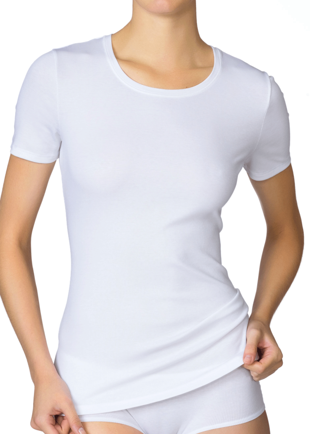 Tee-shirt Manches Courtes Calida Blanc