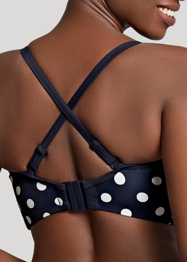 Bandeau Twist avec Armatures Maillots de Bain Panache Navy Vanilla