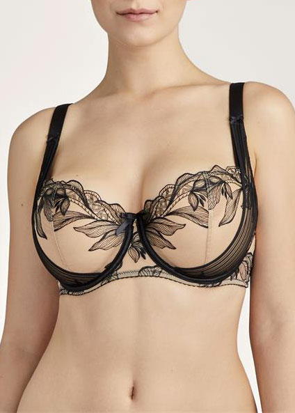 Soutien-gorge Corbeille  Armatures Aubade Encre Noire