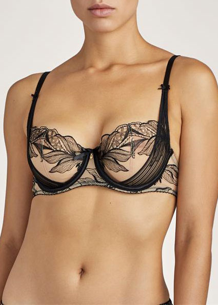 Soutien-gorge Corbeille  Armatures Aubade Encre Noire