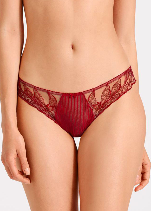 Slip Italien Aubade Rouge crin