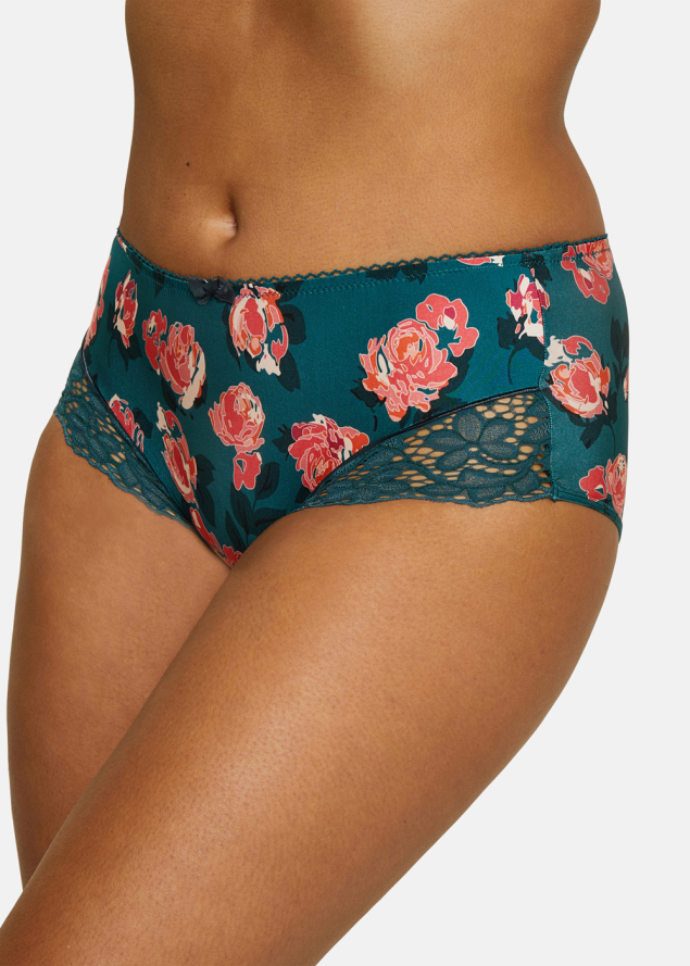 Shorty Sans Complexe Imprim Floral Vert Balsam