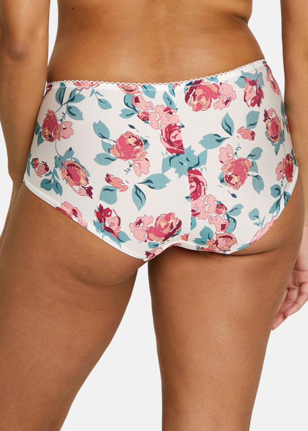 Shorty Sans Complexe Imprim Floral Rose & Ivoire