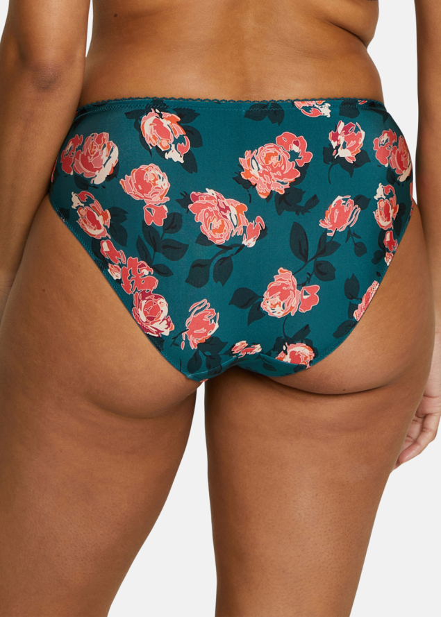 Slip Sans Complexe Imprim Floral Vert Balsam