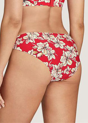 Slip Brsilien Maillots de Bain Aubade  Floral Sanguine