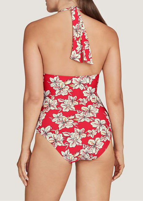 Maillot de Bain Nageur Coques Maillots de Bain Aubade  Floral Sanguine