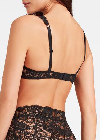 Soutien-Gorge Plunge A Coques Aubade Perle Noire