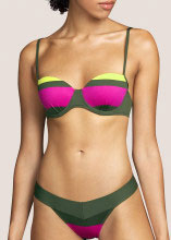 Soutien-gorge Balconnet Rembourr Maillots de Bain Andres Sarda Paradise Green