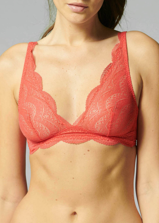 Soutien-gorge Triangle sans Armatures Simone Prle Rouge Folie