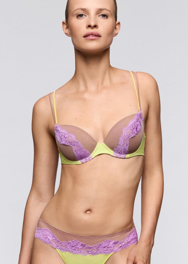 Soutien-gorge Rembourr� Plongeant Sarda