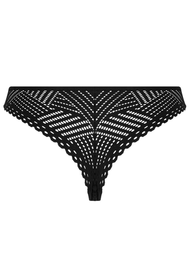 Tanga Antigel de Lise Charmel Tressage Noir