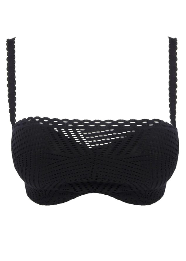 Soutien-gorge Bandeau Bonnets Profonds Antigel de Lise Charmel Tressage Noir