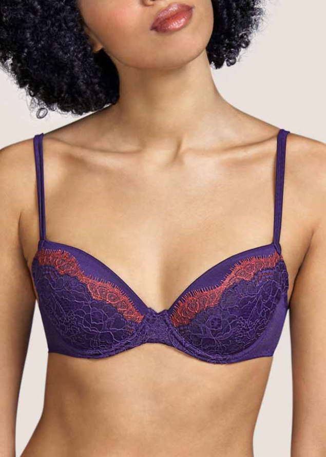 Soutien-gorge Rembourr Dcollet Profond Andres Sarda Evening Blue