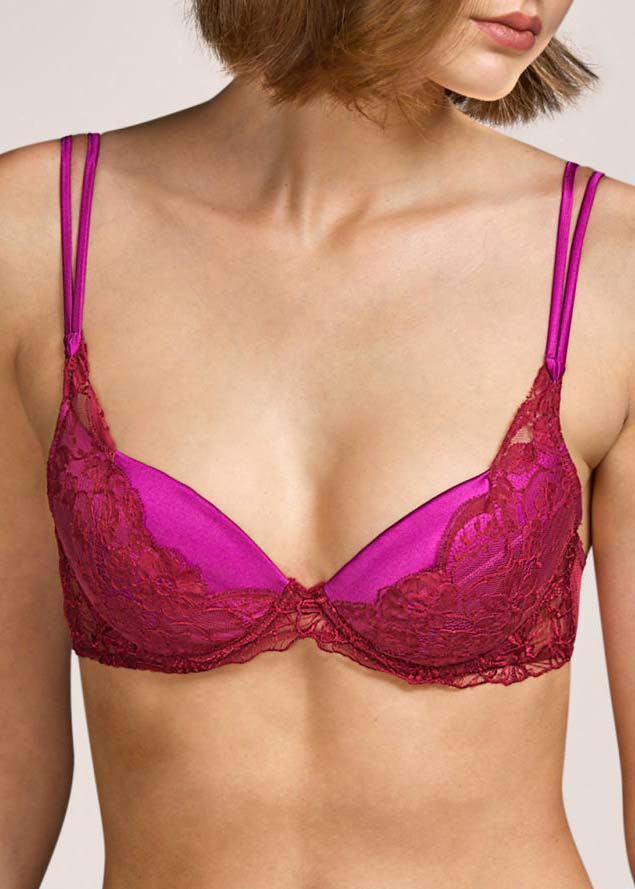 Soutien-gorge Rembourr Dcollet Profond Andres Sarda Bourgogne