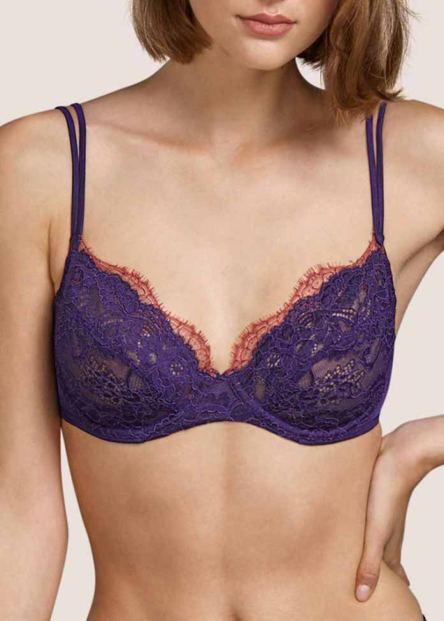 Soutien-gorge Embotant  Armatures (Bonnet D et E) Andres Sarda Evening Blue