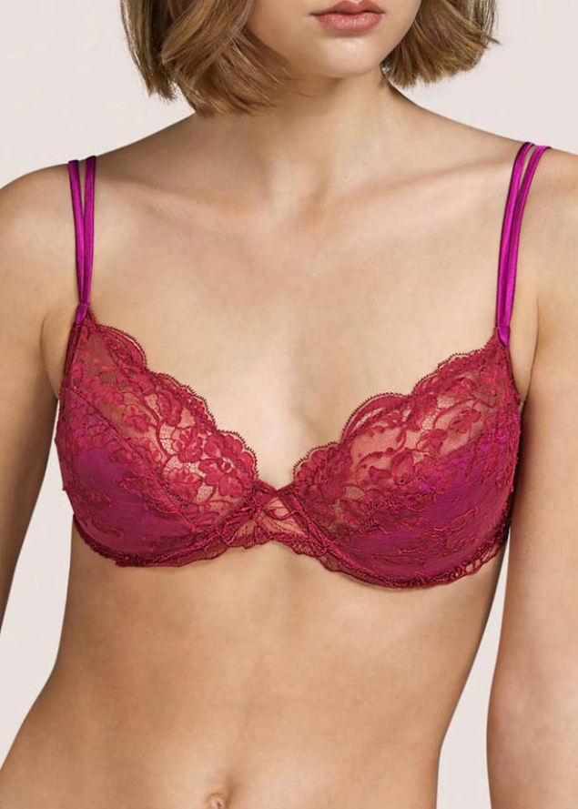 Soutien-gorge Embotant  Armatures (Bonnet D et E) Andres Sarda Bourgogne