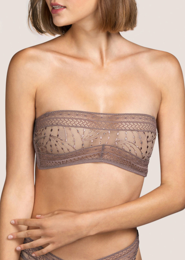 Soutien-Gorge Bandeau Sans Armatures Andres Sarda Caribe Taupe