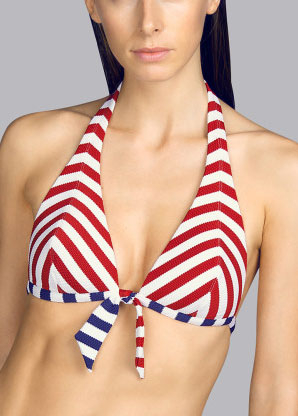 Soutien-gorge Triangle Rembourr Maillots de Bain Andres Sarda Rouge