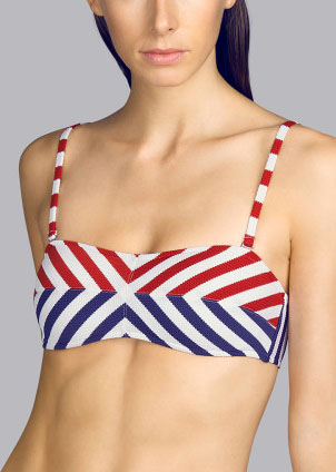 Soutien-gorge Bandeau Rembourr Maillots de Bain Andres Sarda Rouge