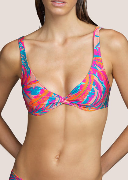 Soutien-gorge Embotant Armatures Maillots de Bain Andres Sarda Tropical Sand