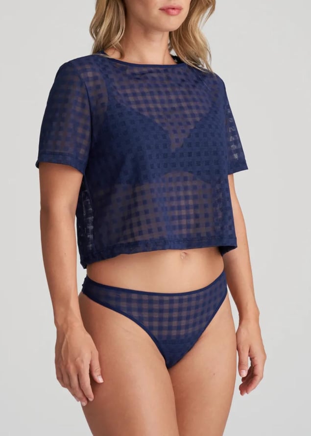 Top transparent Marie-Jo Bleu Saphire