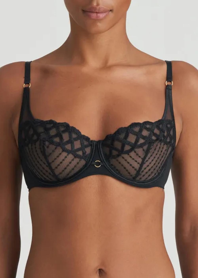 Soutien-Gorge balconnet  armatures  Marie-Jo Noir