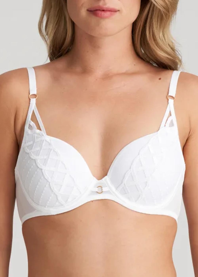 Soutien-gorge rembourr forme coeur Marie-Jo Blanc