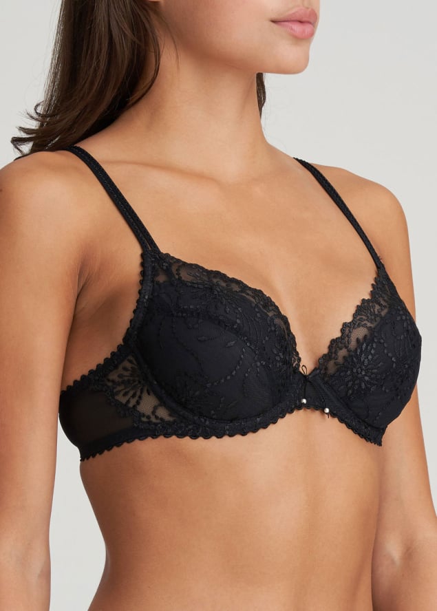 Soutien-gorge Push-up Coussinets Amovibles  Marie-Jo Noir