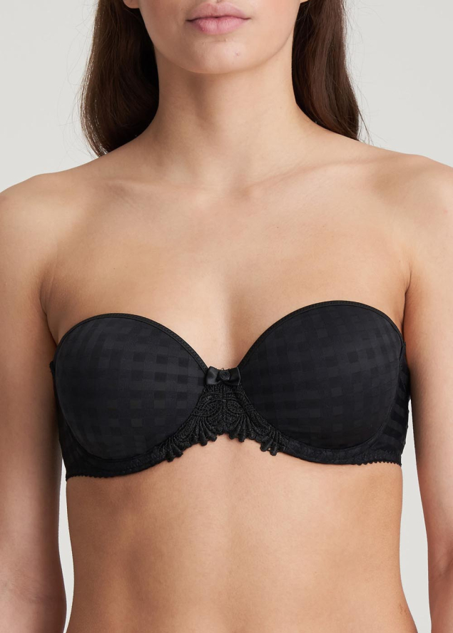 Soutien-gorge Rembourr Bandeau  Armatures  Marie-Jo Noir