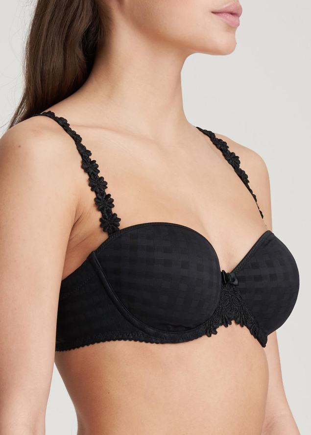 Soutien-gorge Rembourr Bandeau  Armatures  Marie-Jo Noir