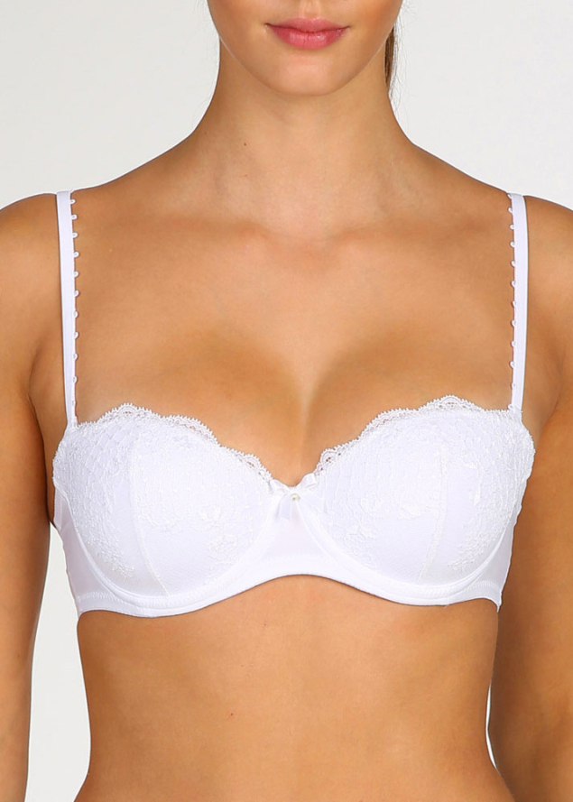 Soutien-gorge Bandeau Rembourr  Armatures Marie-Jo Blanc