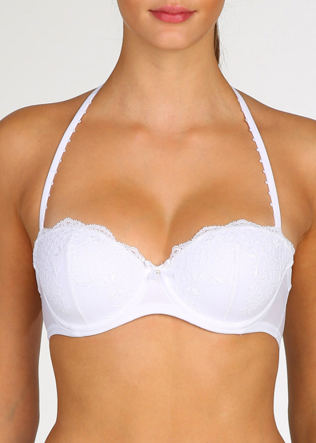 Soutien-gorge Bandeau Rembourr  Armatures Marie-Jo Blanc