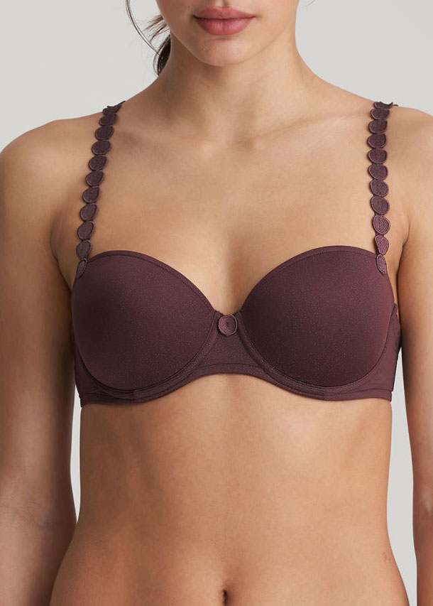 Soutien-gorge Rembourr Balconnet Marie Jo l'Aventure Aubergine